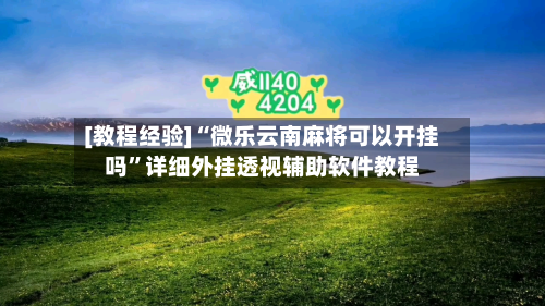 [教程经验]“微乐云南麻将可以开挂吗”详细外挂透视辅助软件教程