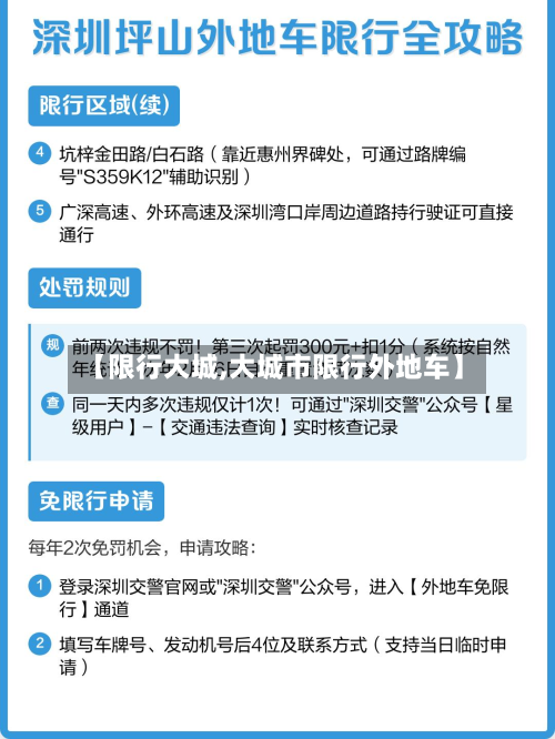 【限行大城,大城市限行外地车】