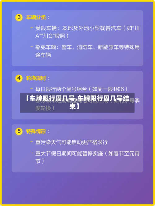 【车牌限行周几号,车牌限行周几号结束】-第3张图片