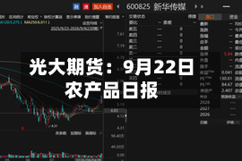 光大期货:9月22日农产品日报-第1张图片