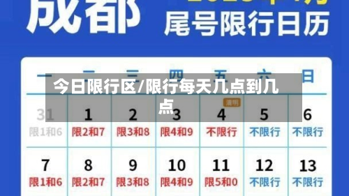 今日限行区/限行每天几点到几点-第3张图片