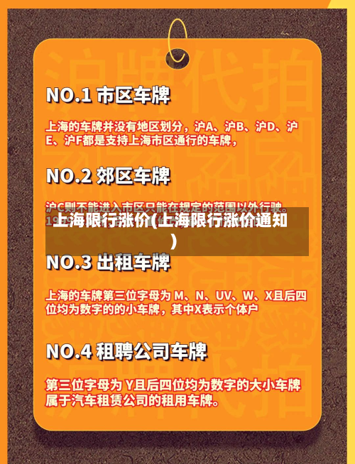 上海限行涨价(上海限行涨价通知)-第3张图片