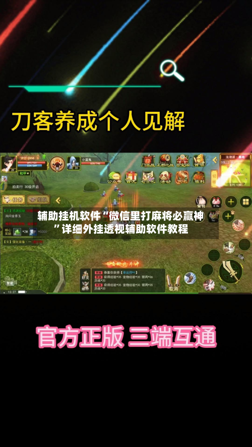 辅助挂机软件“微信里打麻将必赢神”详细外挂透视辅助软件教程-第2张图片