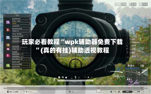 玩家必看教程“wpk辅助器免费下载”(真的有挂)辅助透视教程