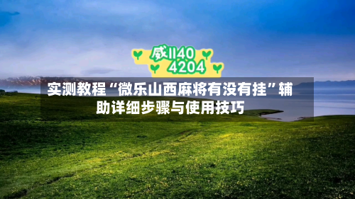 实测教程“微乐山西麻将有没有挂”辅助详细步骤与使用技巧
