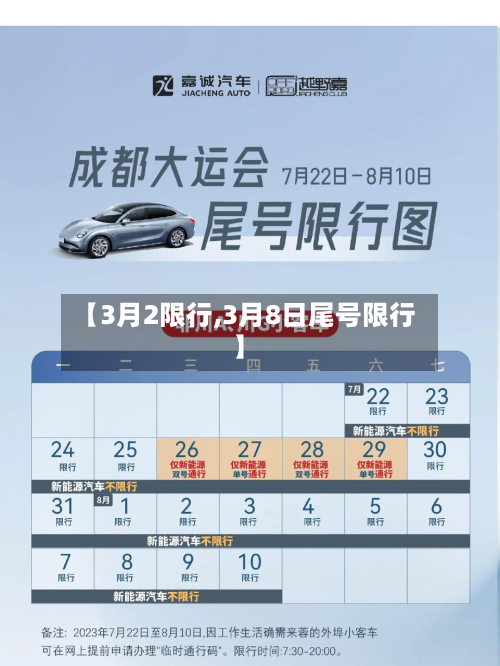【3月2限行,3月8日尾号限行】-第2张图片