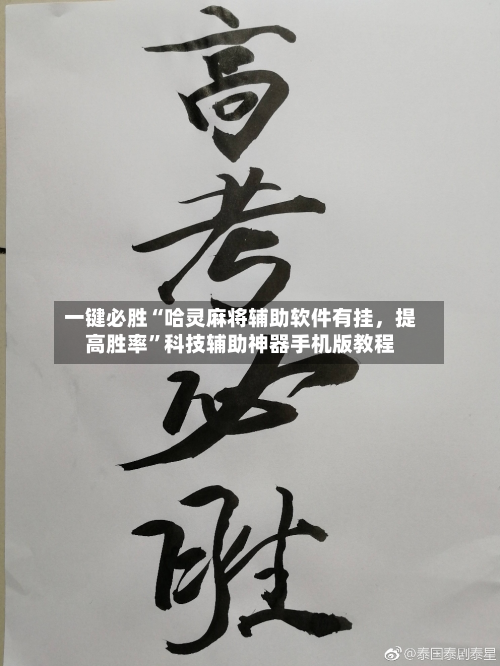 一键必胜“哈灵麻将辅助软件有挂，提高胜率”科技辅助神器手机版教程