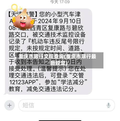 重庆市限行交规查询(重庆市限行最新规定)