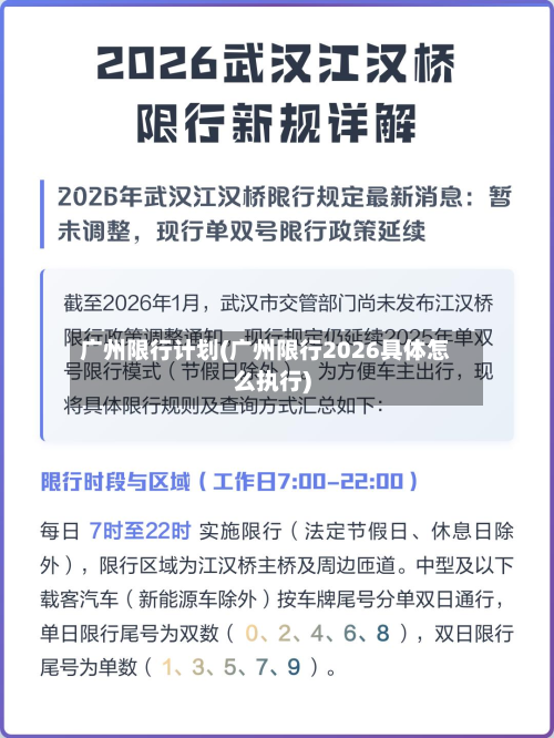 广州限行计划(广州限行2026具体怎么执行)