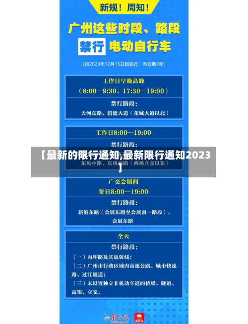 【最新的限行通知,最新限行通知2023】