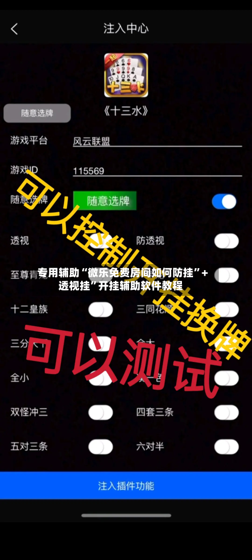 专用辅助“微乐免费房间如何防挂”+透视挂”开挂辅助软件教程