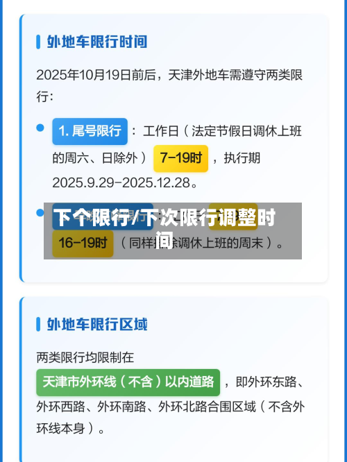 下个限行/下次限行调整时间-第3张图片