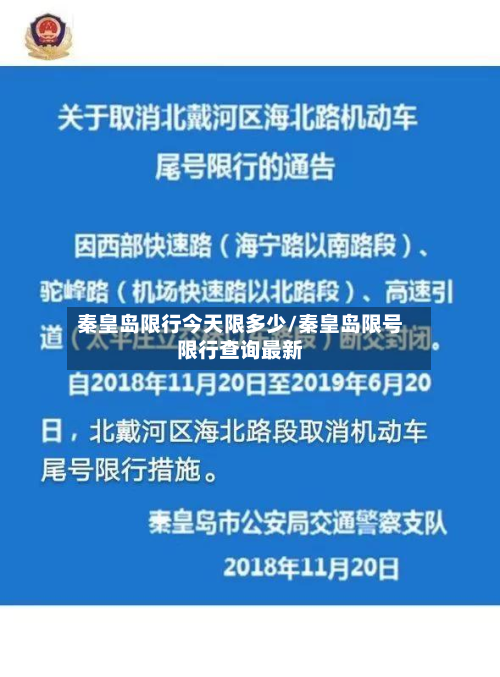 秦皇岛限行今天限多少/秦皇岛限号限行查询最新-第2张图片