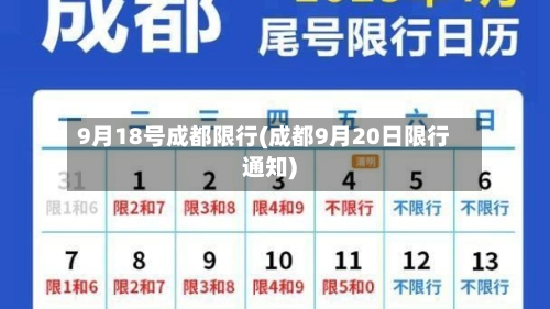 9月18号成都限行(成都9月20日限行通知)-第3张图片