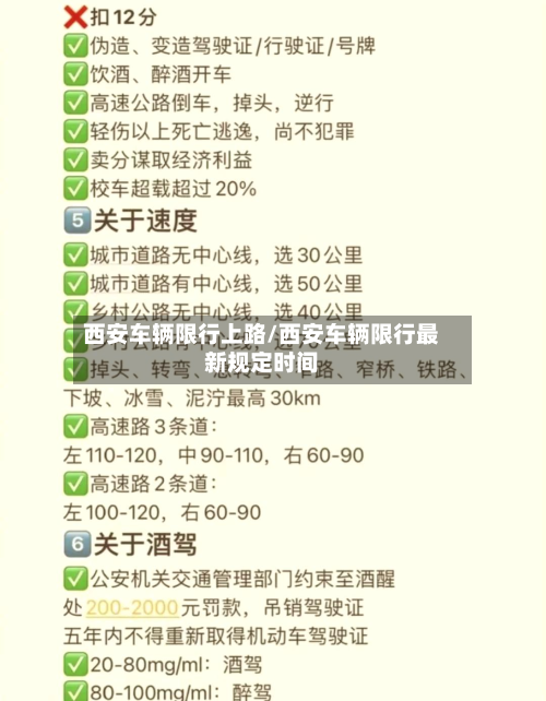 西安车辆限行上路/西安车辆限行最新规定时间