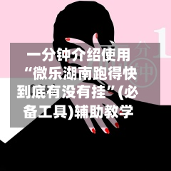 一分钟介绍使用“微乐湖南跑得快到底有没有挂”(必备工具)辅助教学-第2张图片