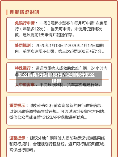 怎么解限行深圳限行/深圳限行怎么规避-第3张图片