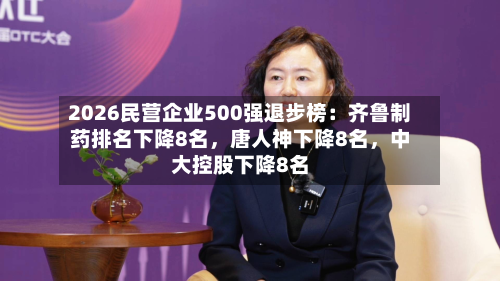 2026民营企业500强退步榜：齐鲁制药排名下降8名，唐人神下降8名，中大控股下降8名-第2张图片