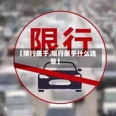 【限行属于,限行属于什么违章】-第2张图片