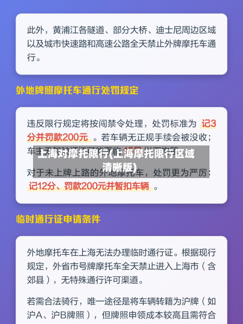 上海对摩托限行(上海摩托限行区域清晰版)-第3张图片
