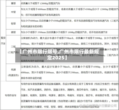 【广州市限行限号,广州市限行最新规定2025】