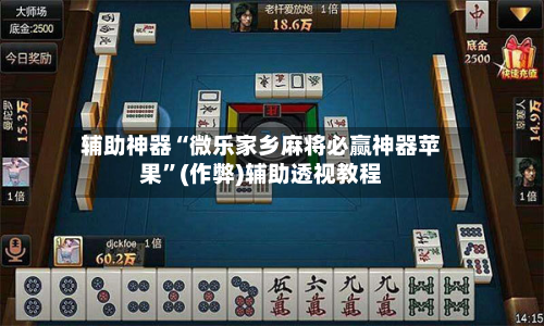 辅助神器“微乐家乡麻将必赢神器苹果”(作弊)辅助透视教程-第2张图片