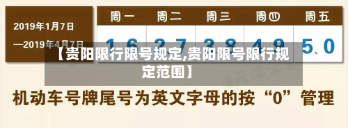 【贵阳限行限号规定,贵阳限号限行规定范围】