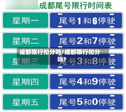 成都限行扣分吗/成都限行扣分吗?-第2张图片
