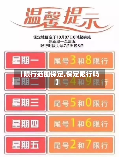 【限行范围保定,保定限行吗】-第2张图片