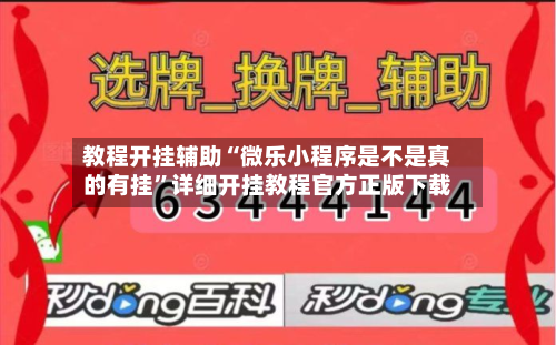 教程开挂辅助“微乐小程序是不是真的有挂”详细开挂教程官方正版下载-第2张图片