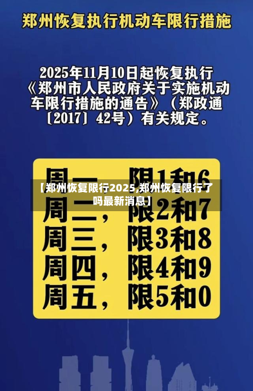 【郑州恢复限行2025,郑州恢复限行了吗最新消息】