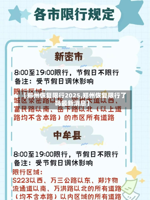 【郑州恢复限行2025,郑州恢复限行了吗最新消息】-第2张图片