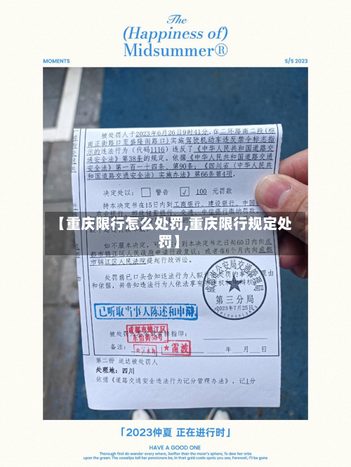 【重庆限行怎么处罚,重庆限行规定处罚】