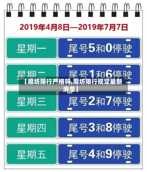 【廊坊限行严格吗,廊坊限行规定最新消息】