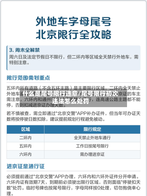 什么是尾号限行违章/尾号限行初次违法怎么处罚-第3张图片
