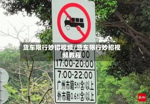 货车限行妙招视频/货车限行妙招视频教程-第2张图片