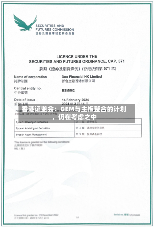 香港证监会：GEM与主板整合的计划，仍在考虑之中-第2张图片