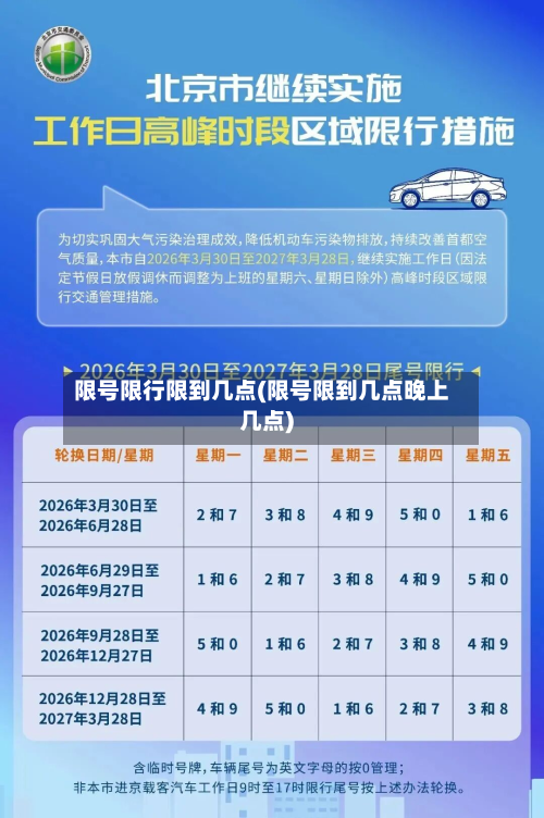 限号限行限到几点(限号限到几点晚上几点)-第3张图片