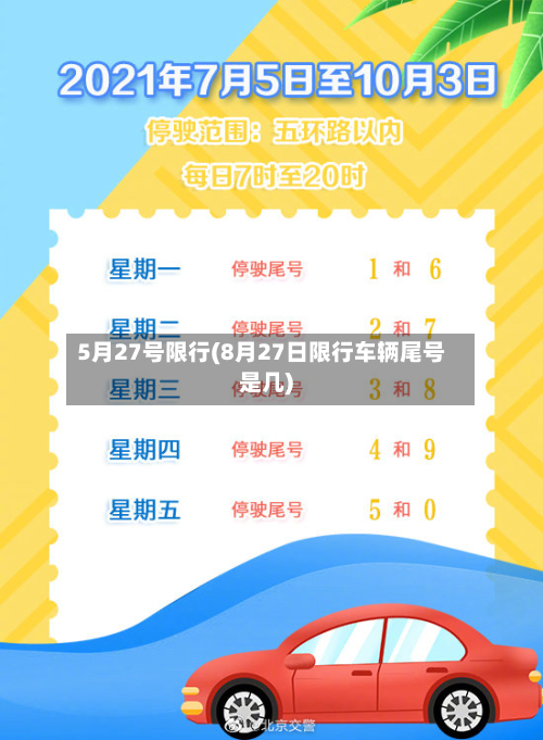 5月27号限行(8月27日限行车辆尾号是几)-第2张图片