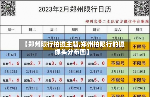 【郑州限行拍摄主题,郑州拍限行的摄像头分布图】