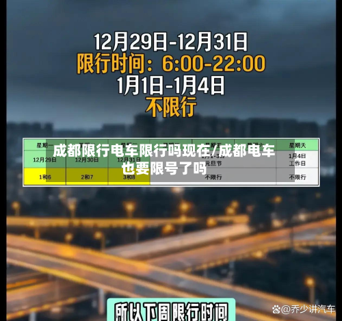成都限行电车限行吗现在/成都电车也要限号了吗-第2张图片