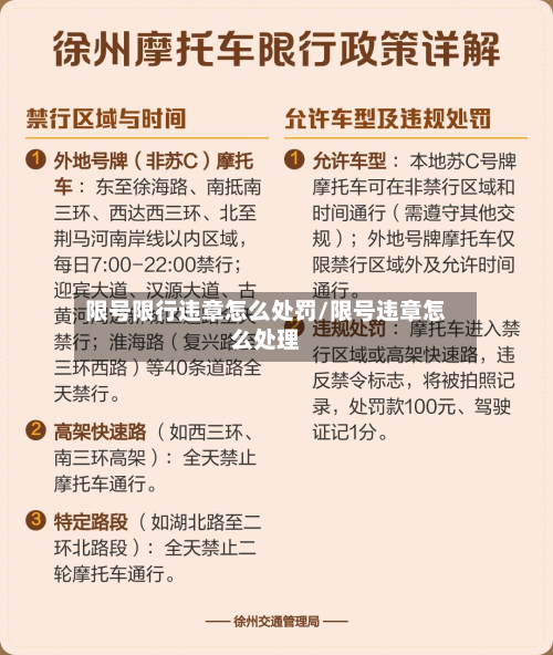 限号限行违章怎么处罚/限号违章怎么处理