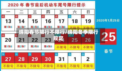 绵阳春节限行不限行/绵阳冬季限行规定-第2张图片
