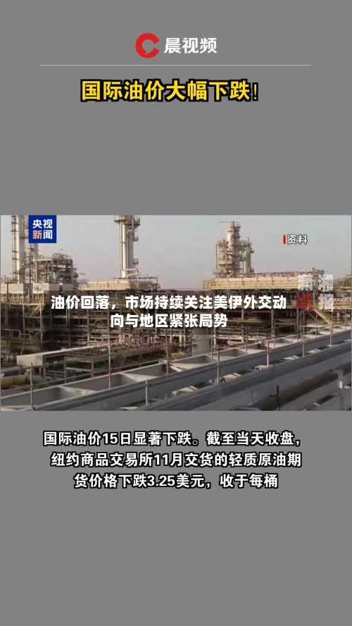 油价回落，市场持续关注美伊外交动向与地区紧张局势-第2张图片