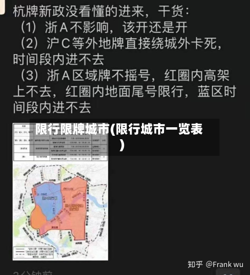 限行限牌城市(限行城市一览表)-第2张图片