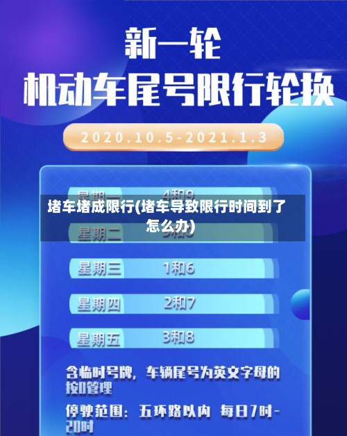 堵车堵成限行(堵车导致限行时间到了怎么办)-第2张图片