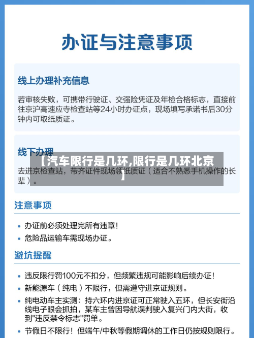 【汽车限行是几环,限行是几环北京】-第3张图片
