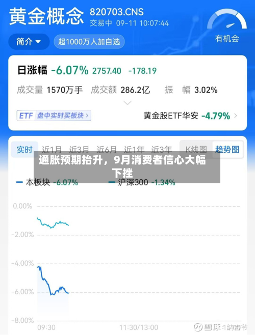 通胀预期抬升，9月消费者信心大幅下挫-第3张图片