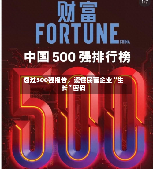 透过500强报告，读懂民营企业“生长”密码