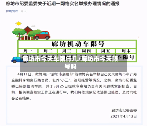 廊坊市今天车限行几/廊坊市今天限号吗